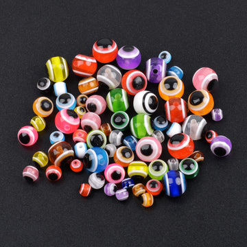 Fishing eye beads shown on a rig for lure attraction