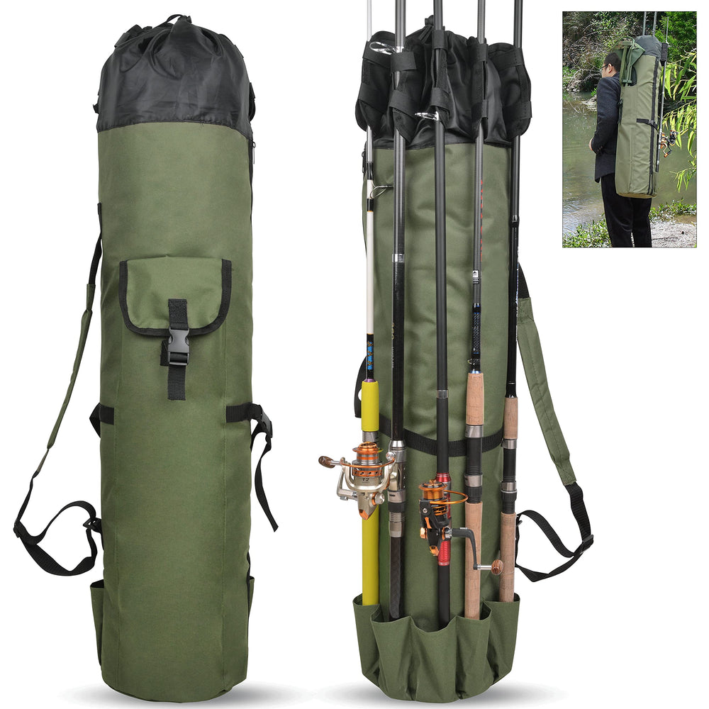 Front view of SILANON fishing rod bag