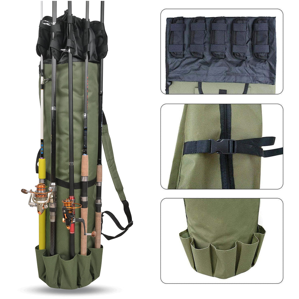 Drawstring closure and buckle detail