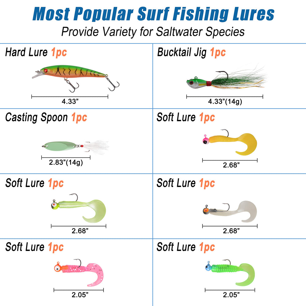 SILANON saltwater lures selection with varied options for different bite conditions