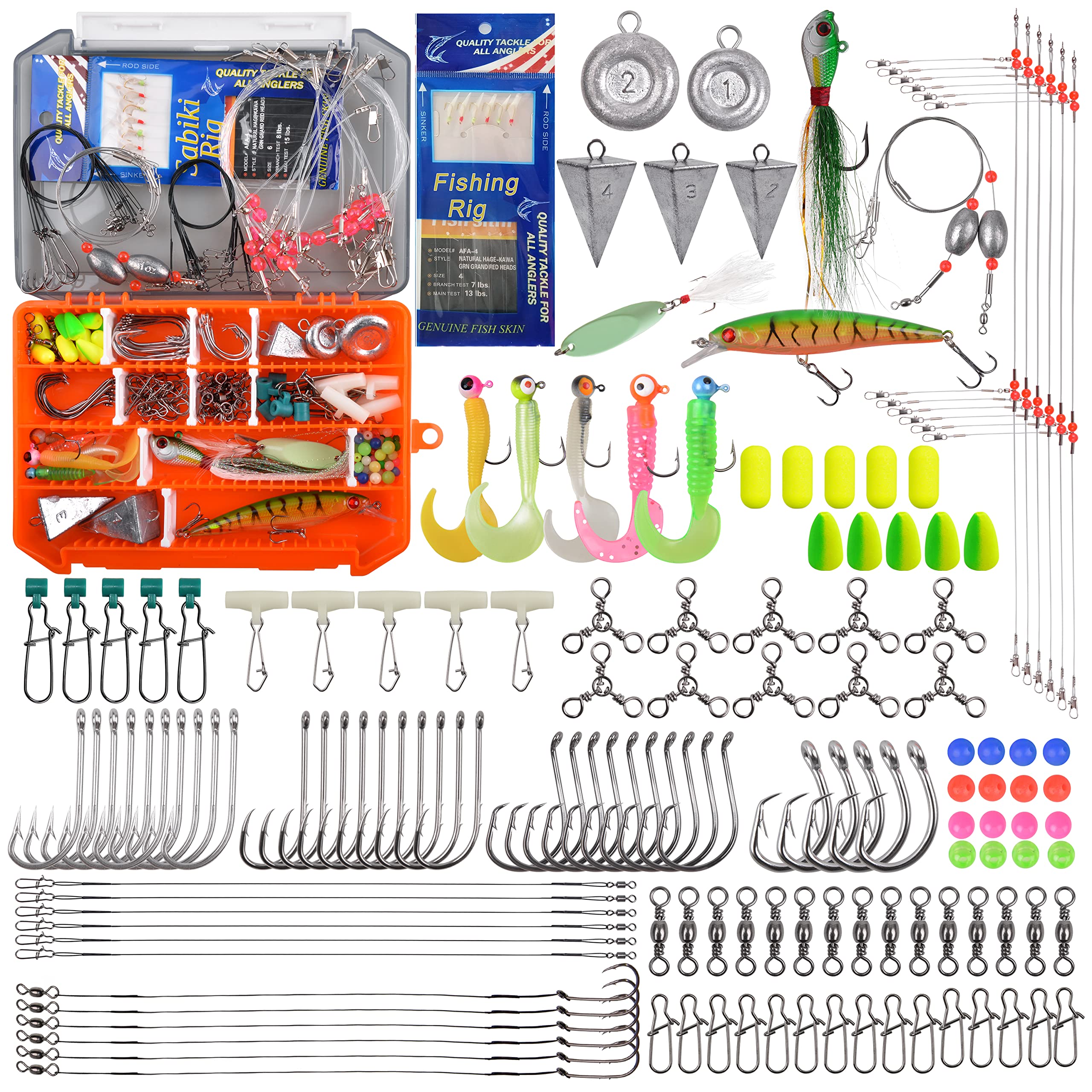 SILANON saltwater tackle kit side view, compact and travel-friendly for beach fishing