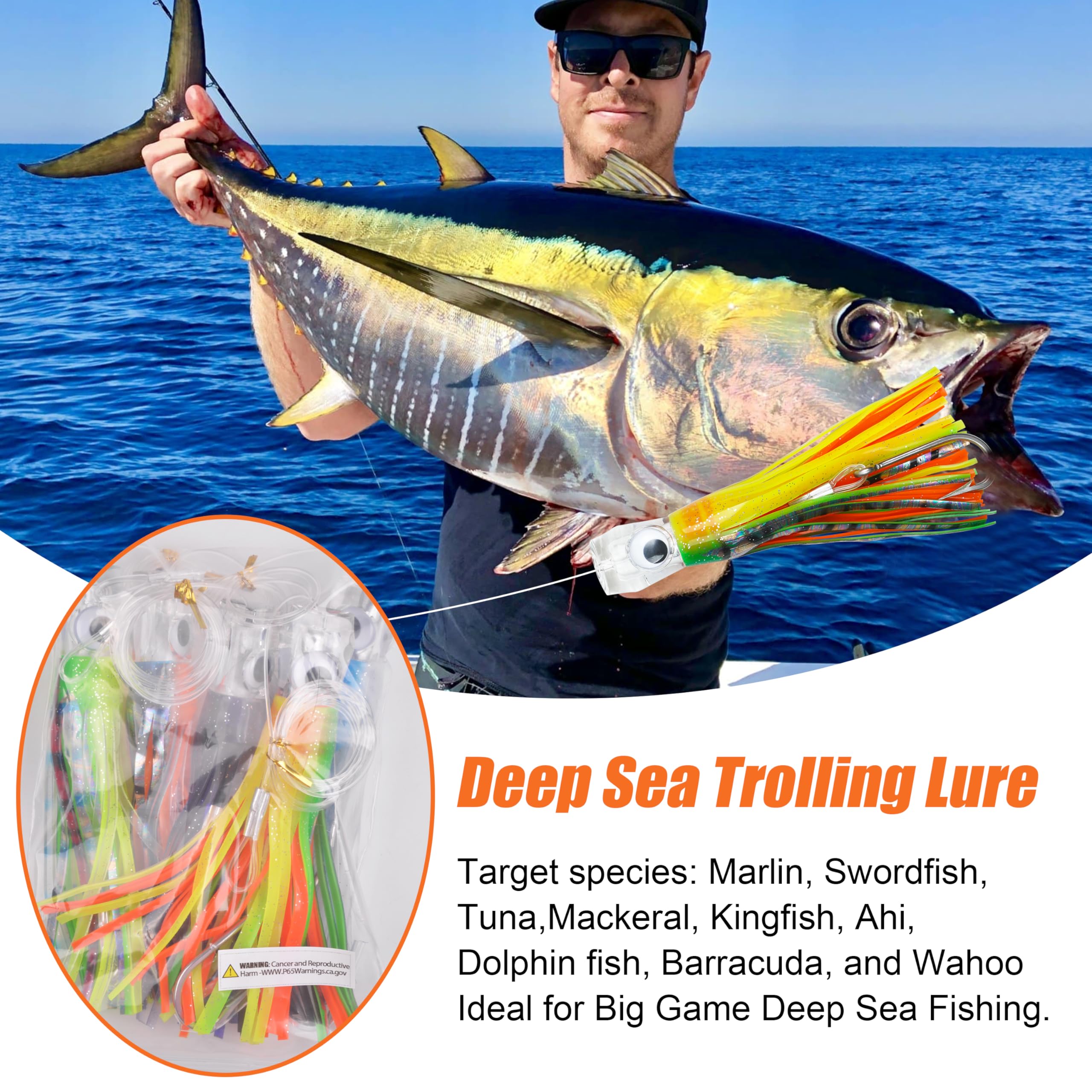 SILANON five bright colors enhance visibility for offshore trolling