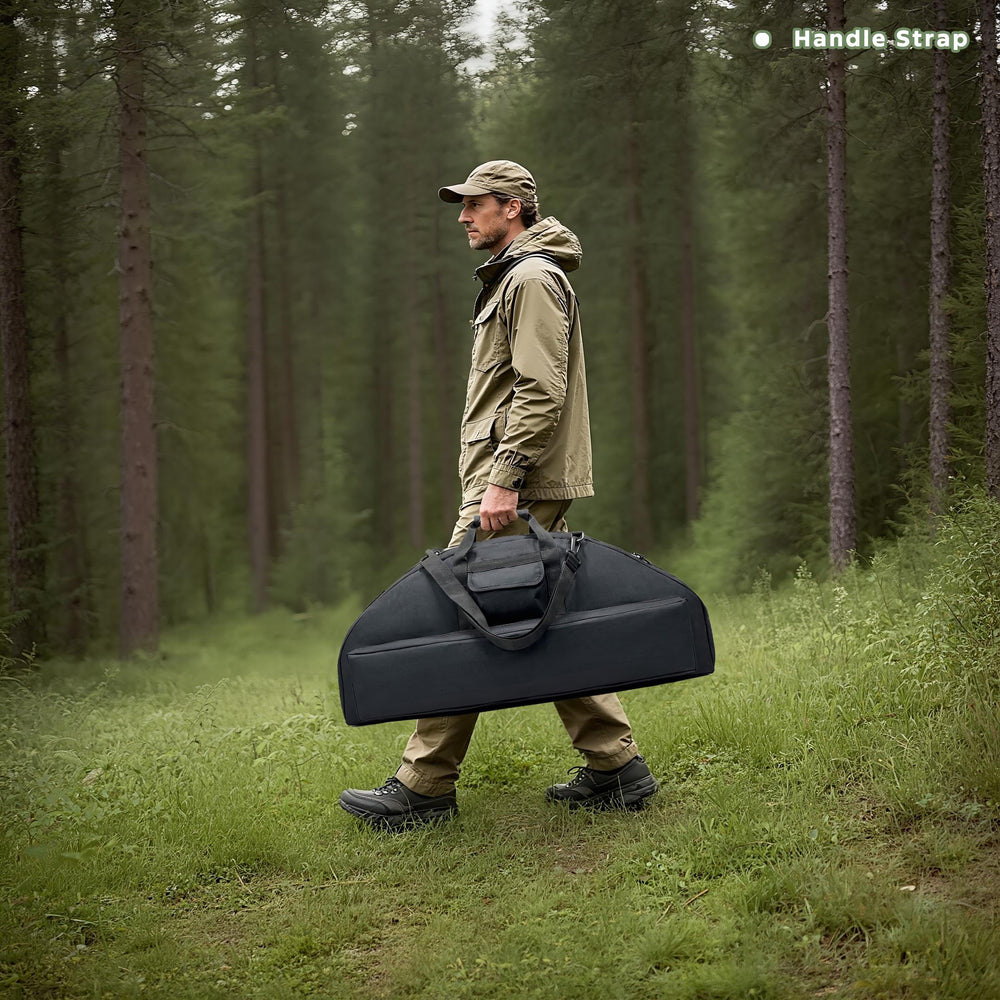 Silfrae bow case arrow bag pocket shows organized accessory storage on the go