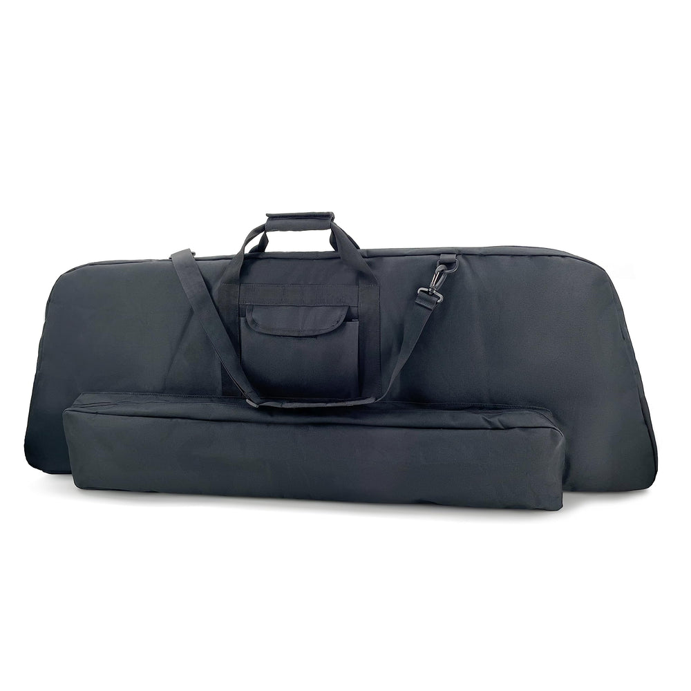 Silfrae bow case front view shows rugged, waterproof canvas for outdoor use.