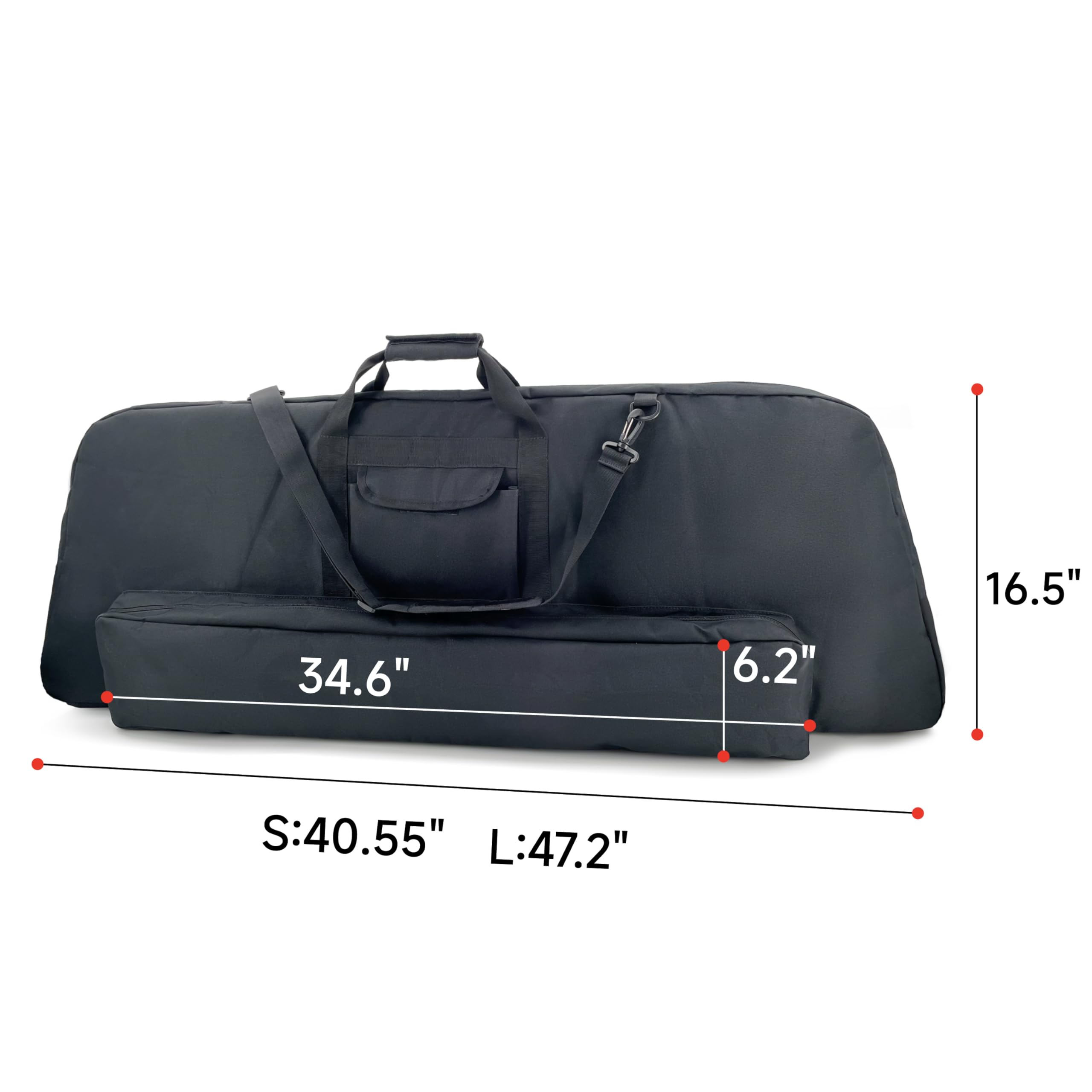 Silfrae bow case side view highlights durable shell for all-terrain transport.