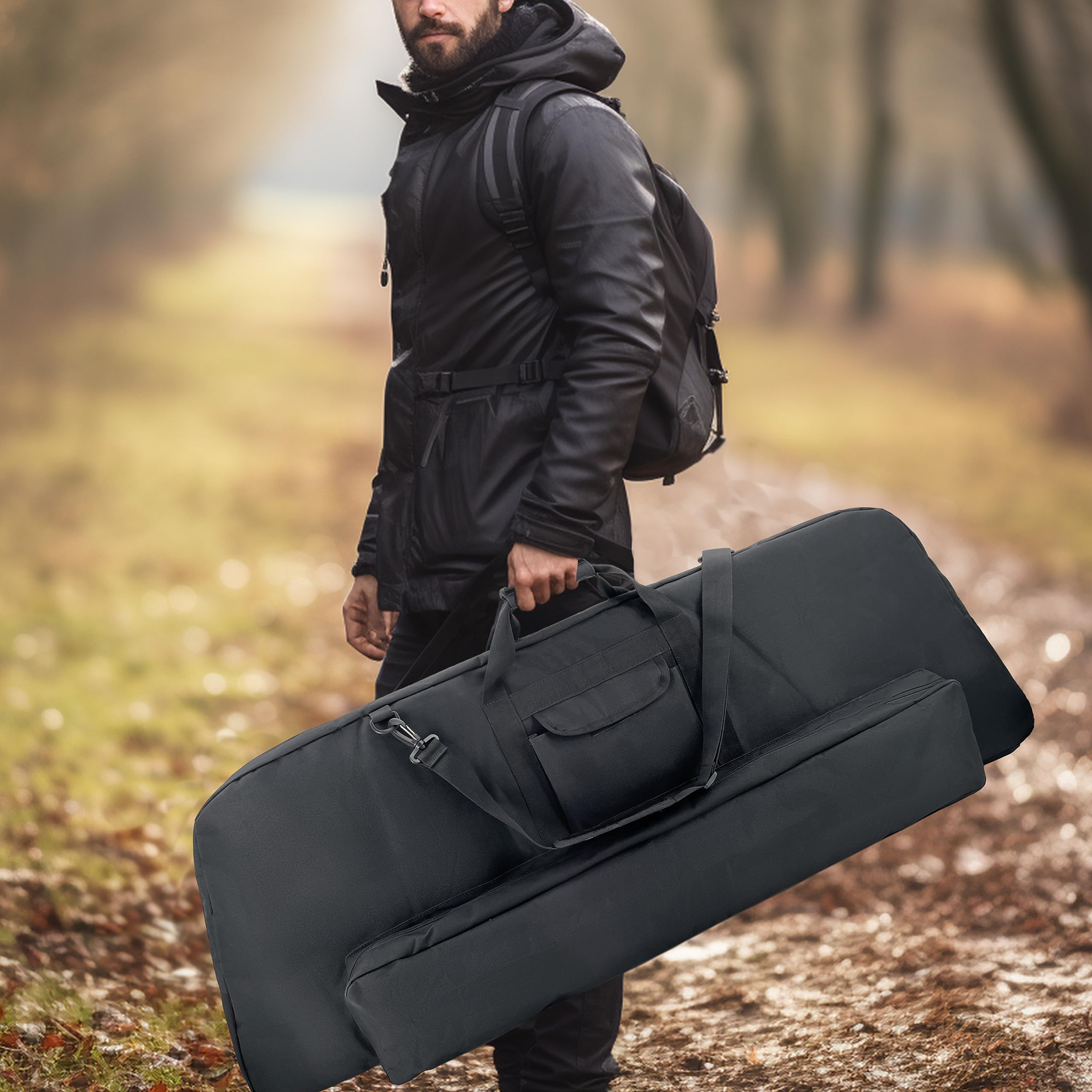 Silfrae bow case zipper closure ensures secure, two-way access.