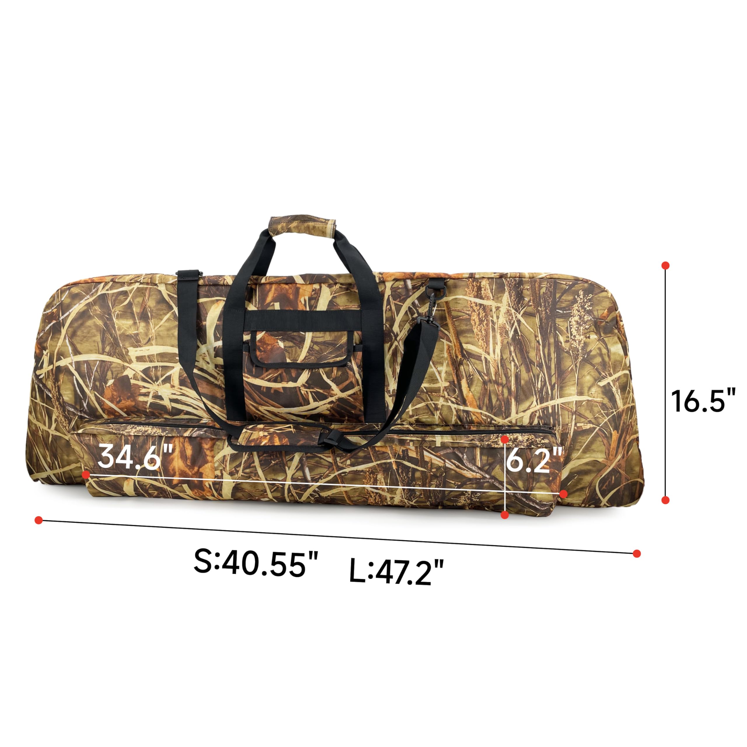 Silfrae bow case arrows pocket illustrates convenient storage for accessories