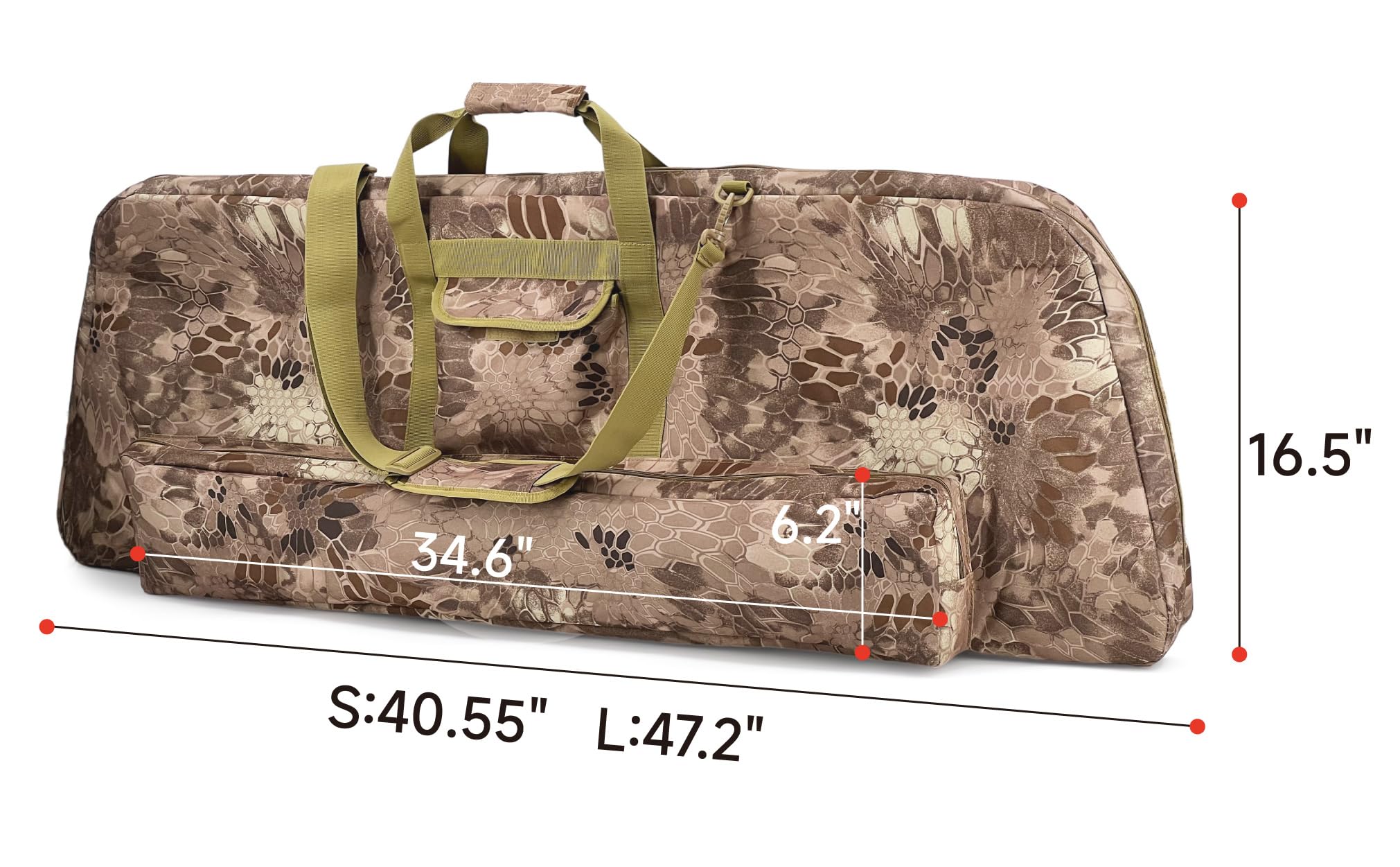 Silfrae camo brown case interior shows foam padding and cam pads