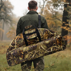 Carrying options on Silfrae bow case including handle and straps for easy transport