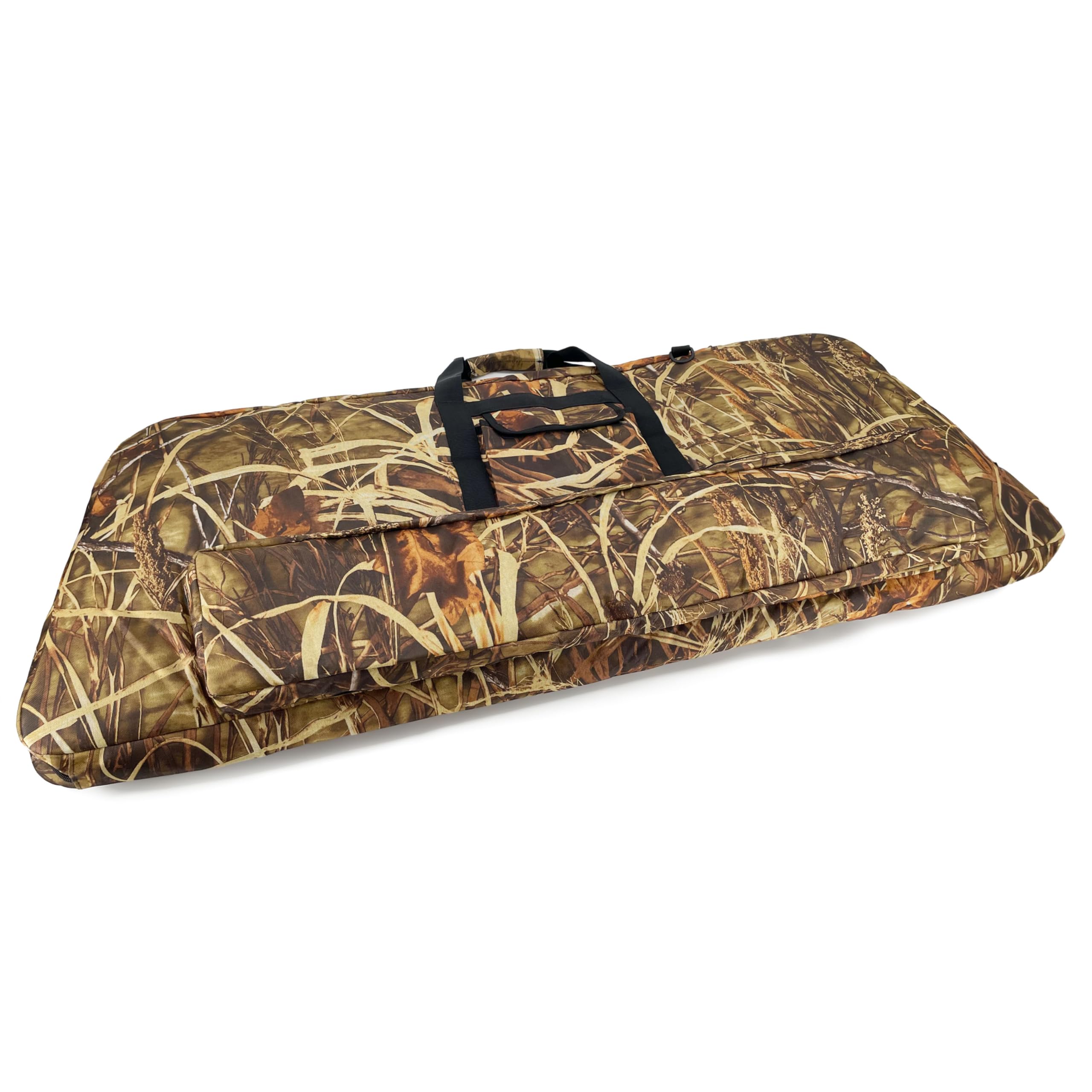 Silfrae compound bow case external pocket ideal for arrows and small tools.