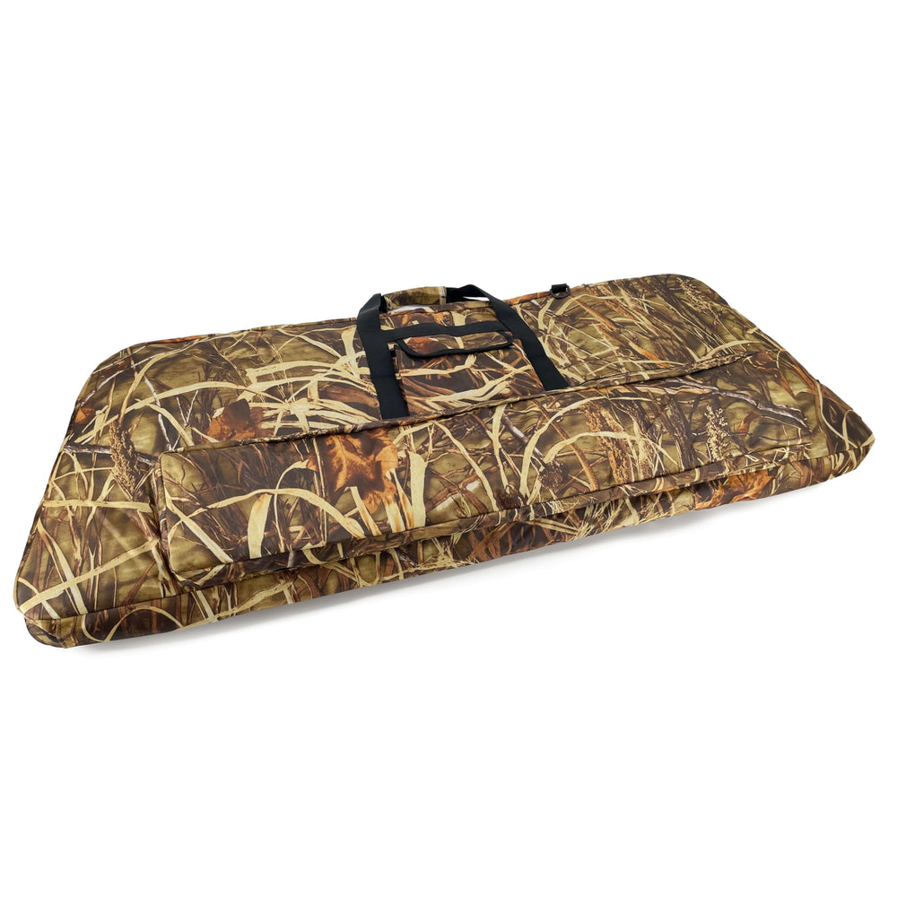 Silfrae compound bow case external pocket ideal for arrows and small tools.