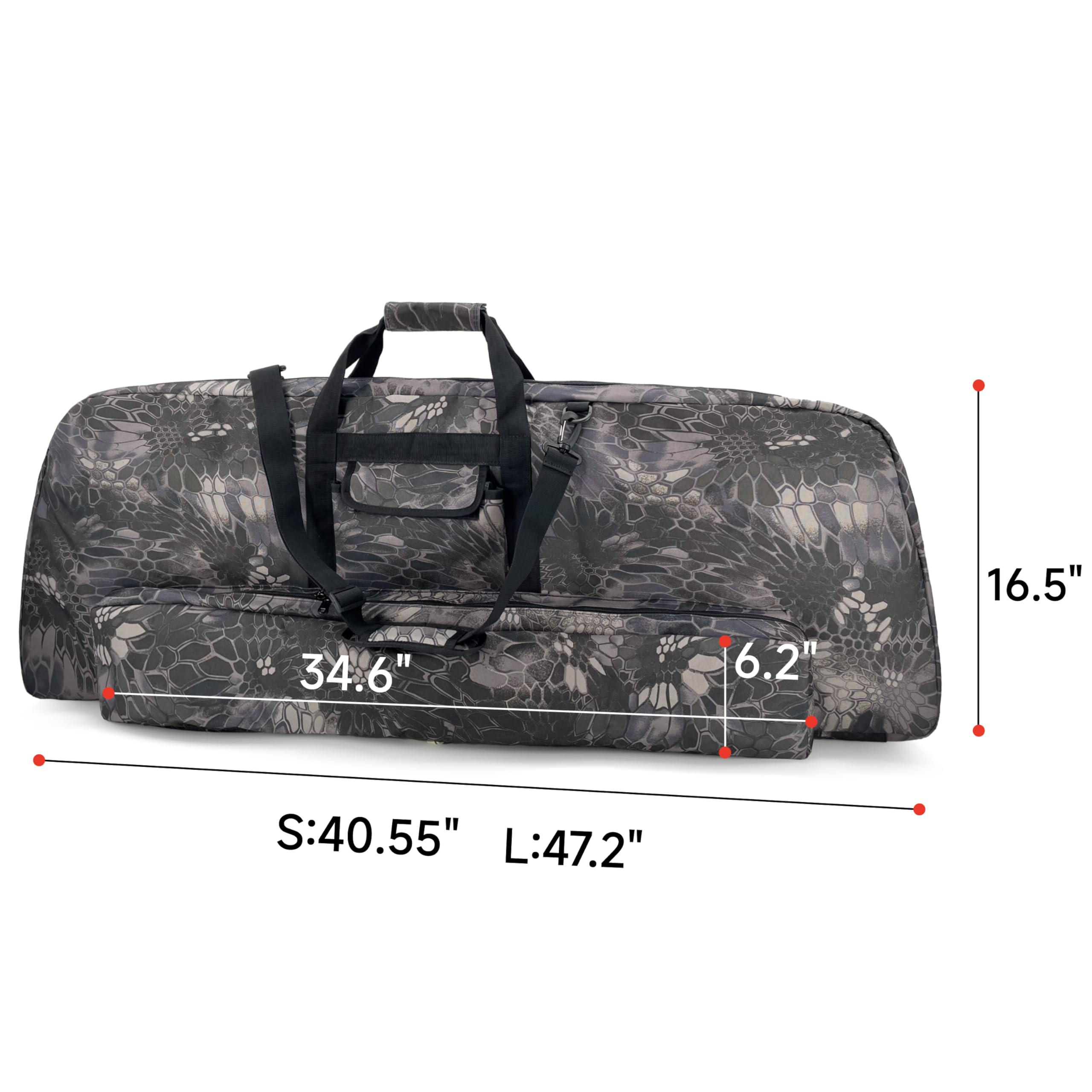 Silfrae compound bow case foam padding protects equipment from impacts on the move