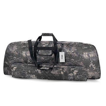 Silfrae compound bow case full shot highlights rugged 600D canvas and protective padding