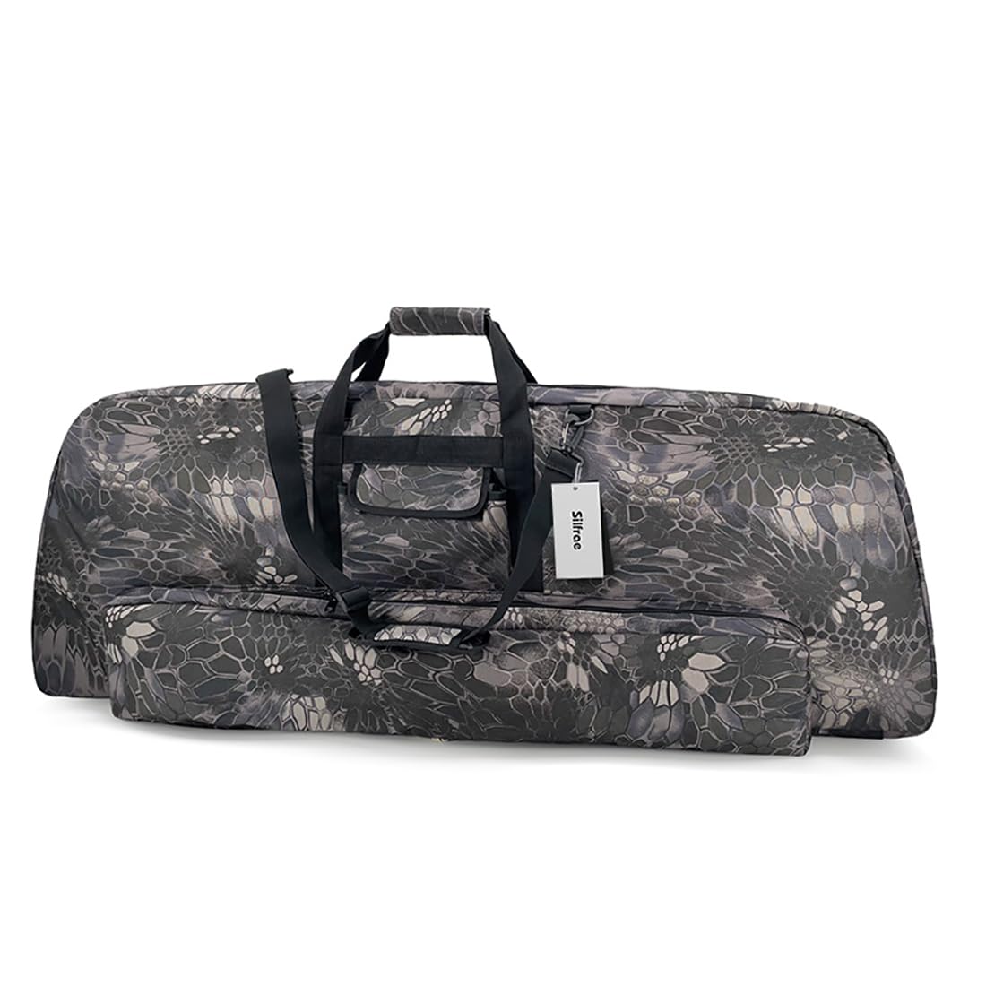 Silfrae compound bow case full shot highlights rugged 600D canvas and protective padding