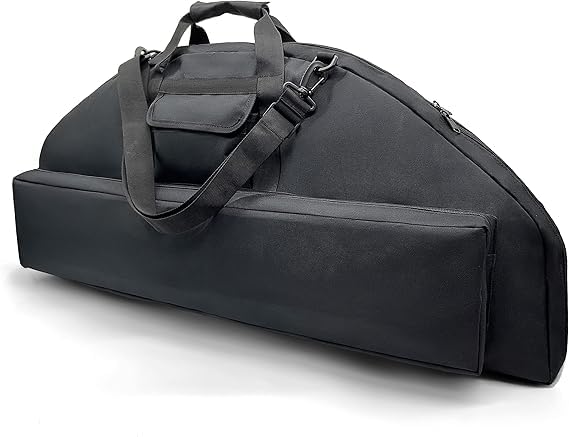Silfrae compound bow case with soft padding protects your bow during transport and easy access.