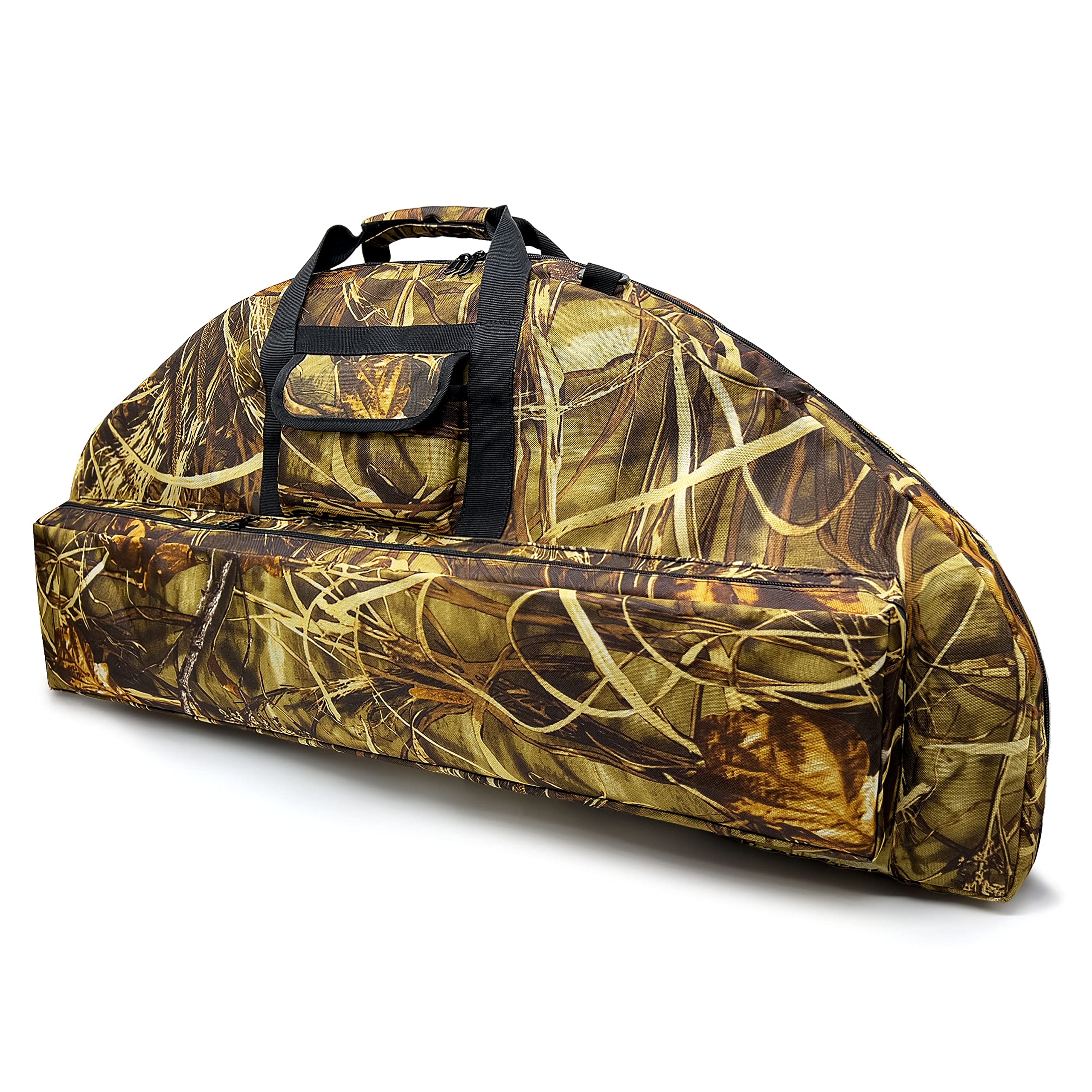 Silfrae compound bow case with soft padded interior protecting bow during transport