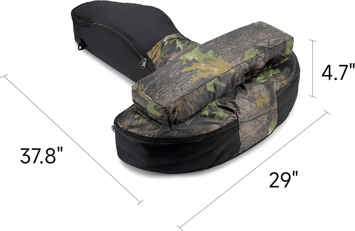 Silfrae Soft Padded Crossbow Case being carried demonstrates versatile straps for hiking and travel.