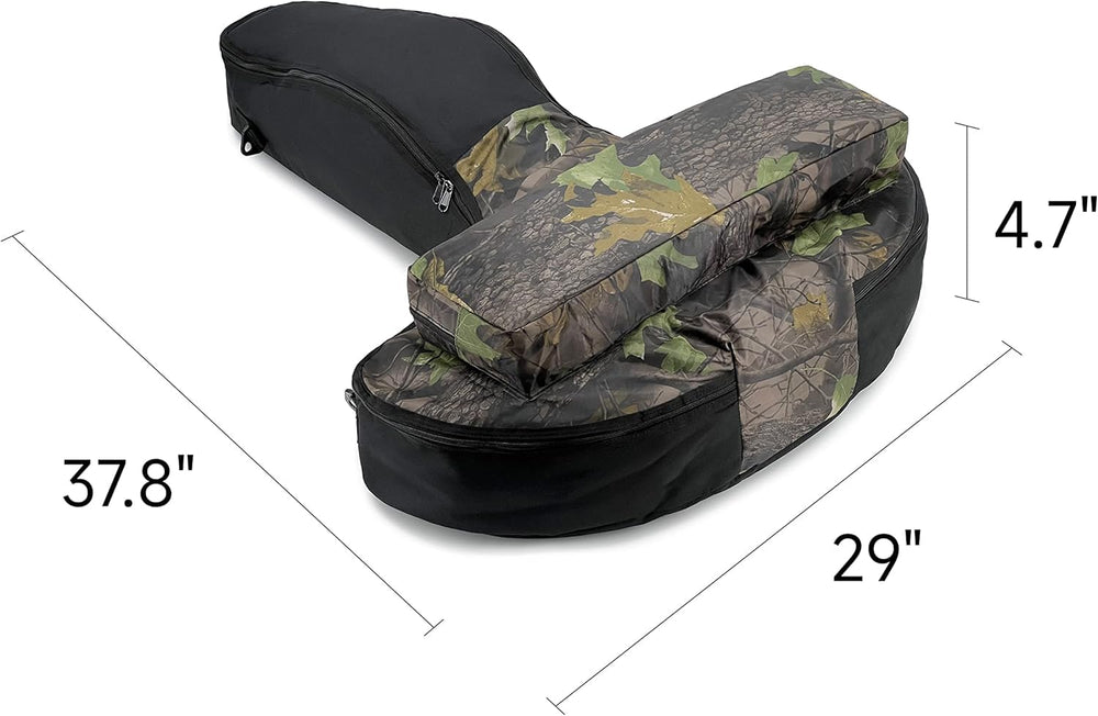 Silfrae Soft Padded Crossbow Case being carried demonstrates versatile straps for hiking and travel.