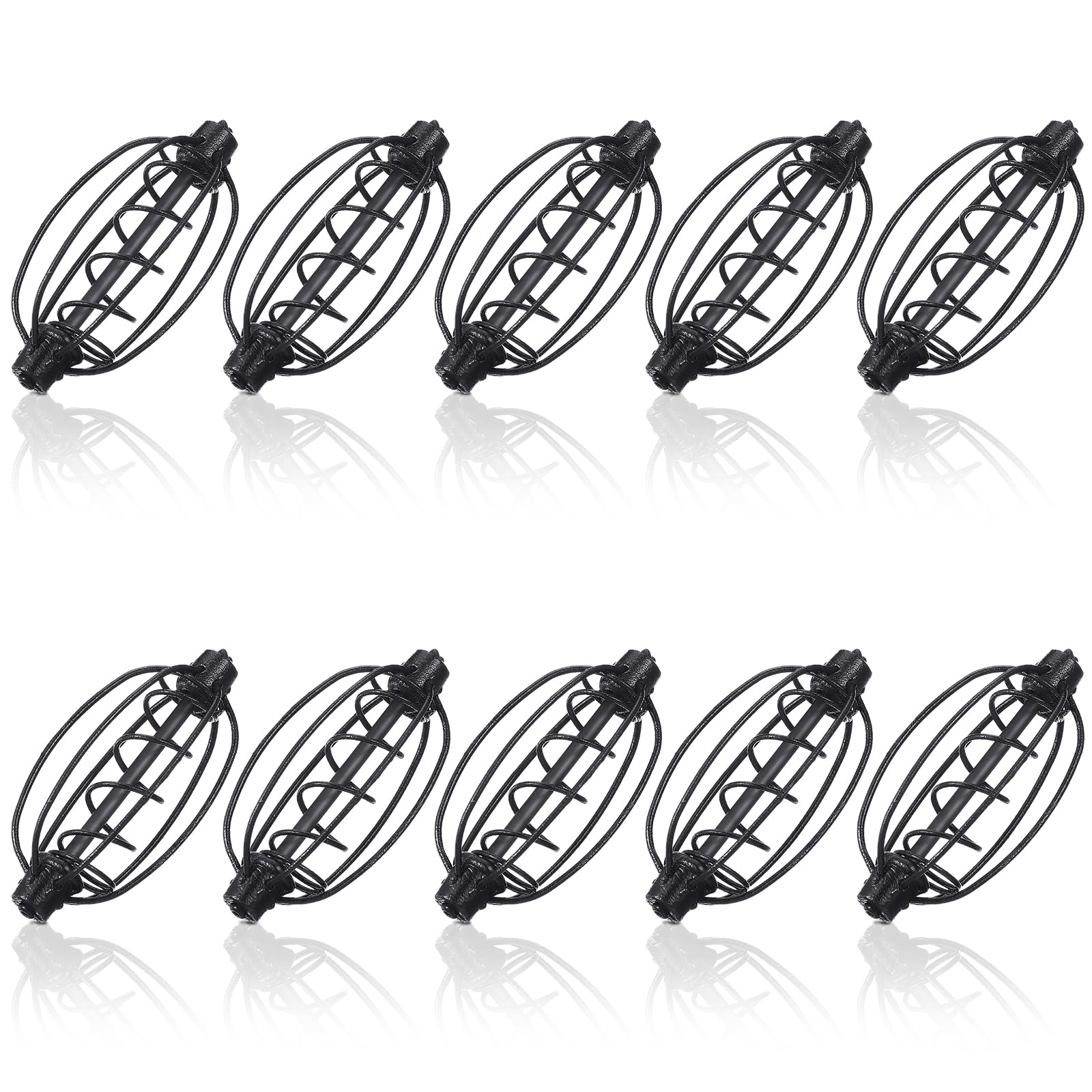 SiliFine Spring Fishing Feeder Cage - Pumpkin Shape, 25g, pack of 10