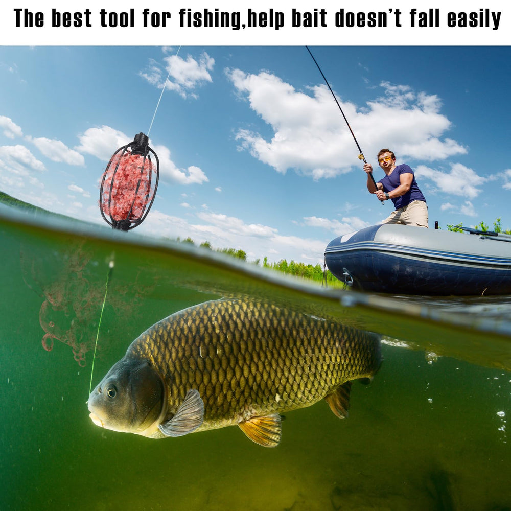 Pumpkin-shaped bait cages for fishing