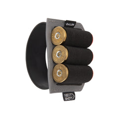 Soft silicone band protects buttstock finish