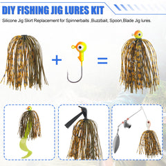 3 color bundles of spinnerbait skirts included