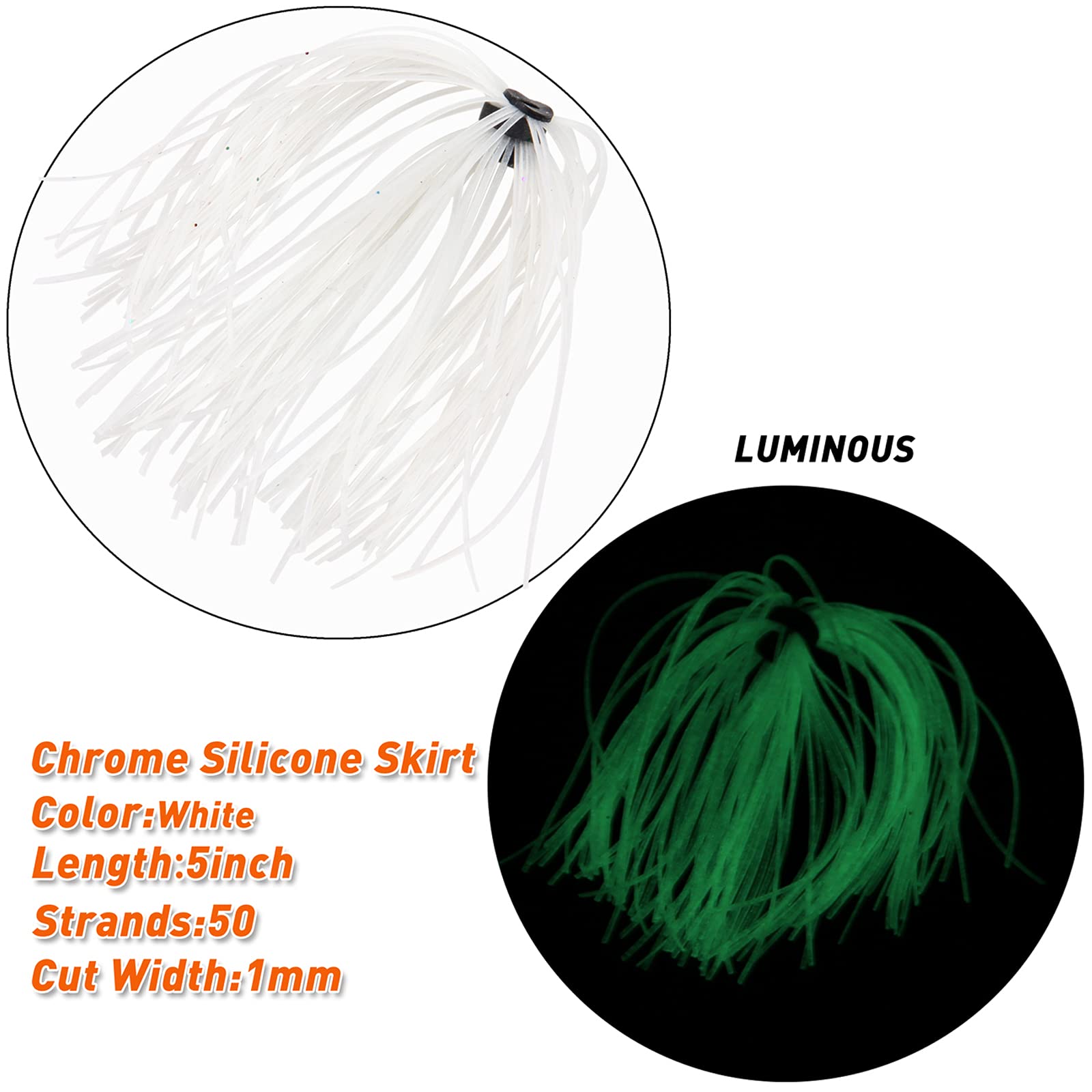 Replacement silicone jig skirts kit for spinnerbaits and buzzbaits