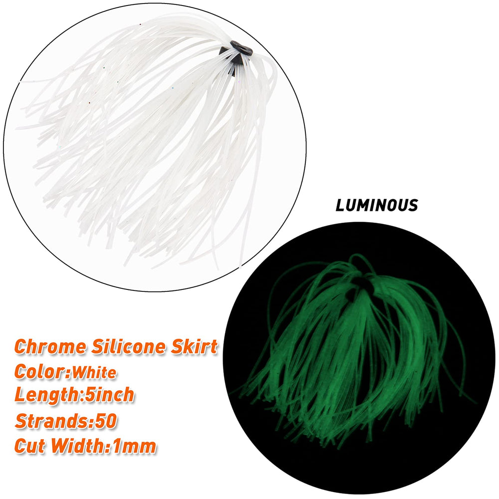 Replacement silicone jig skirts kit for spinnerbaits and buzzbaits