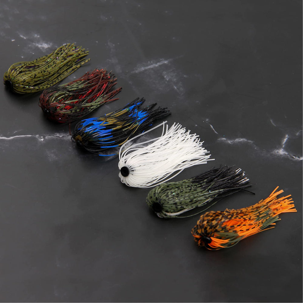 DIY fishing lures with silicone jig skirts 50 strands per bundle