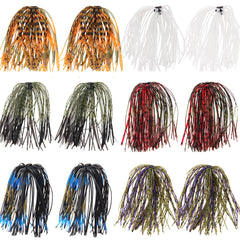 Silicone jig skirts kit 12/36 bundles close-up