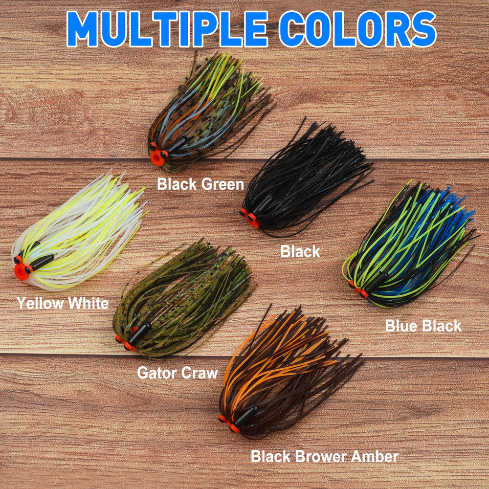 Wide compatibility with jig heads spinnerbaits and buzzbaits