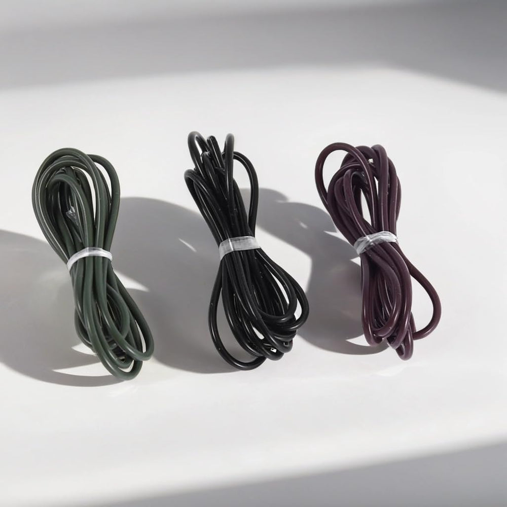 Black silicone tube for carp hair rigs 1m length