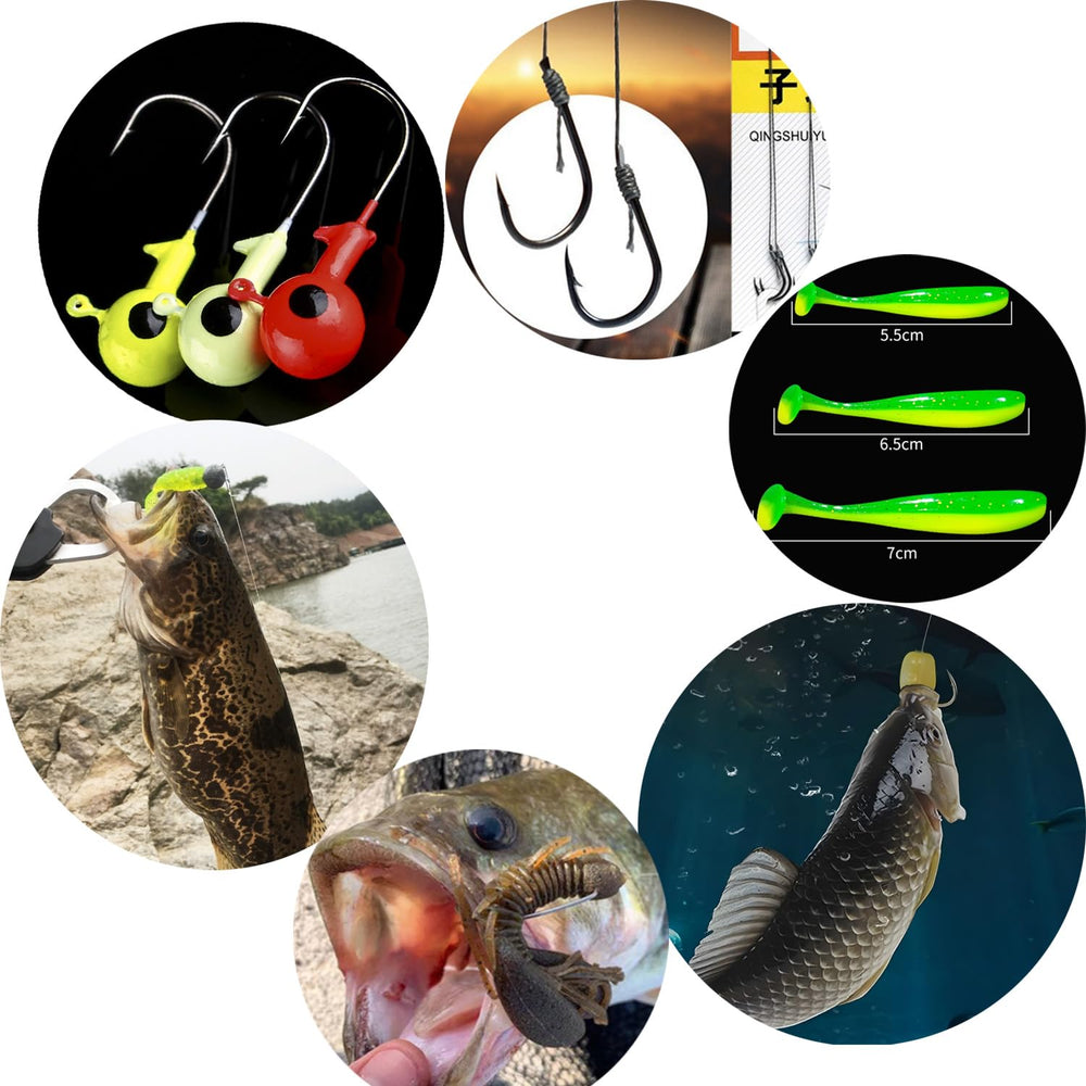 Silicone soft baits with realistic 3D eyes