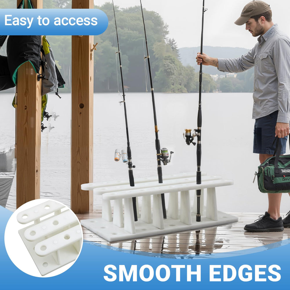 Silipull anti-tip design supports gear on deck and docks.