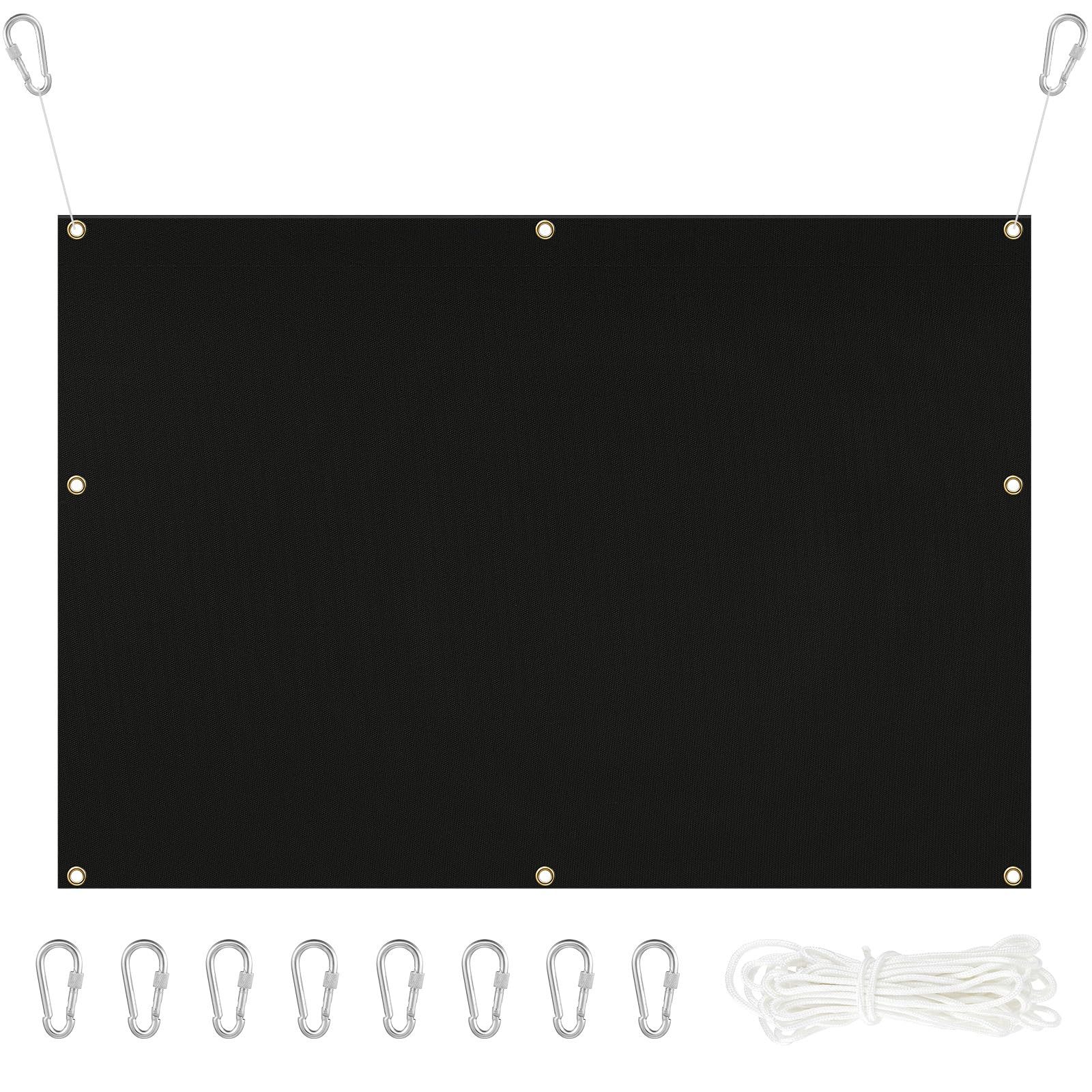Silipull archery backstop front view shows 5x10 ft coverage for safe backyard practice