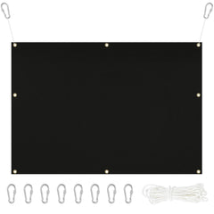 Silipull archery backstop front view shows 5x10 ft coverage for safe backyard practice