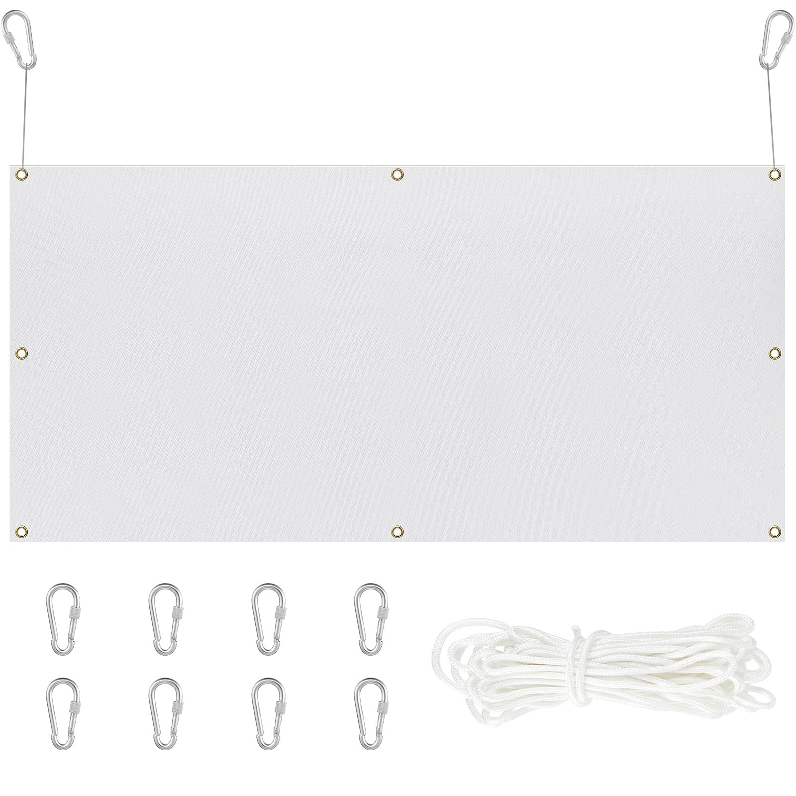 Silipull archery backstop netting white setup with secure installation for safe practice