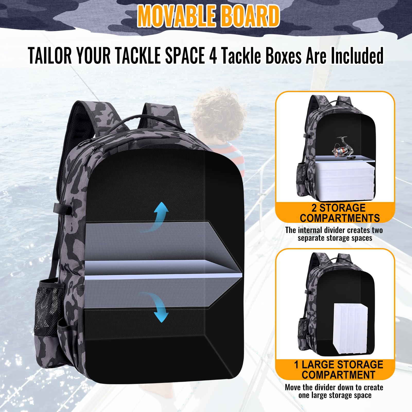 Heavy-duty 900D waterproof fabric on SILK ROLL backpack