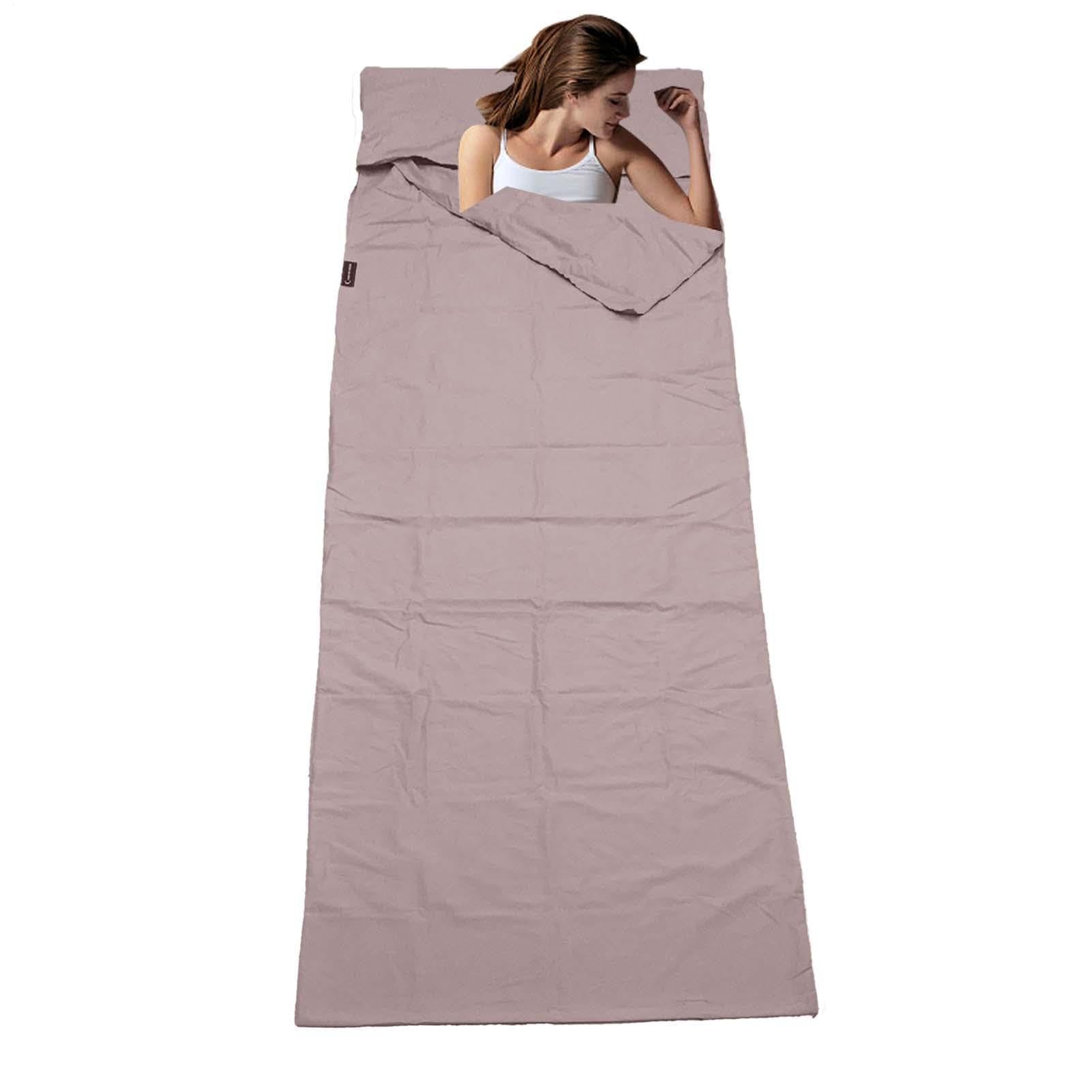 Silk Sleepings Bag Liner backpacking setup demonstrates flexible use