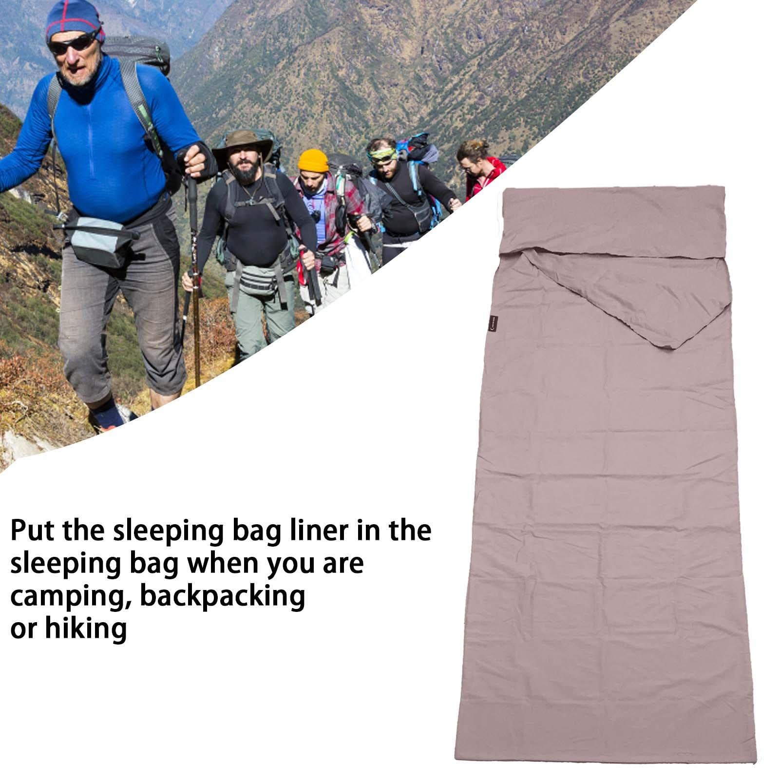Silk Sleepings Bag Liner in hotel bed for clean, breathable rest