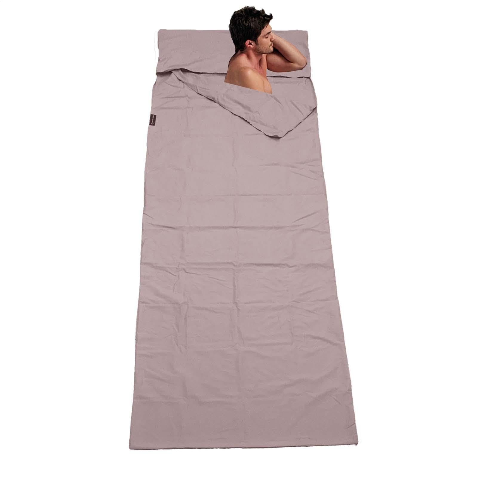 Silk Sleepings Bag Liner side-zip for easy entry