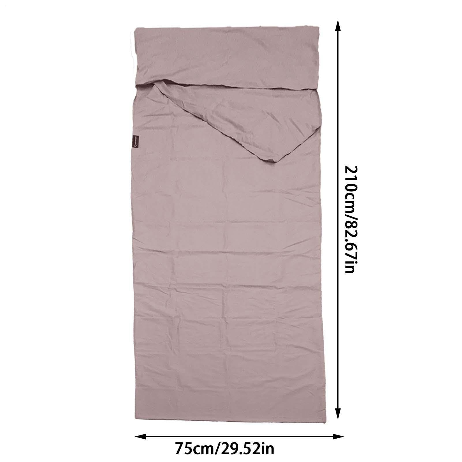 Silk Sleepings Bag Liner with pillow bags for comfortable positioning