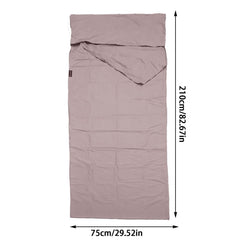Silk Sleepings Bag Liner with pillow bags for comfortable positioning