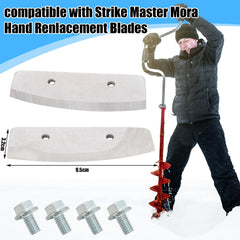 Silkfly easy replacement blades fit compatible augers without tools.