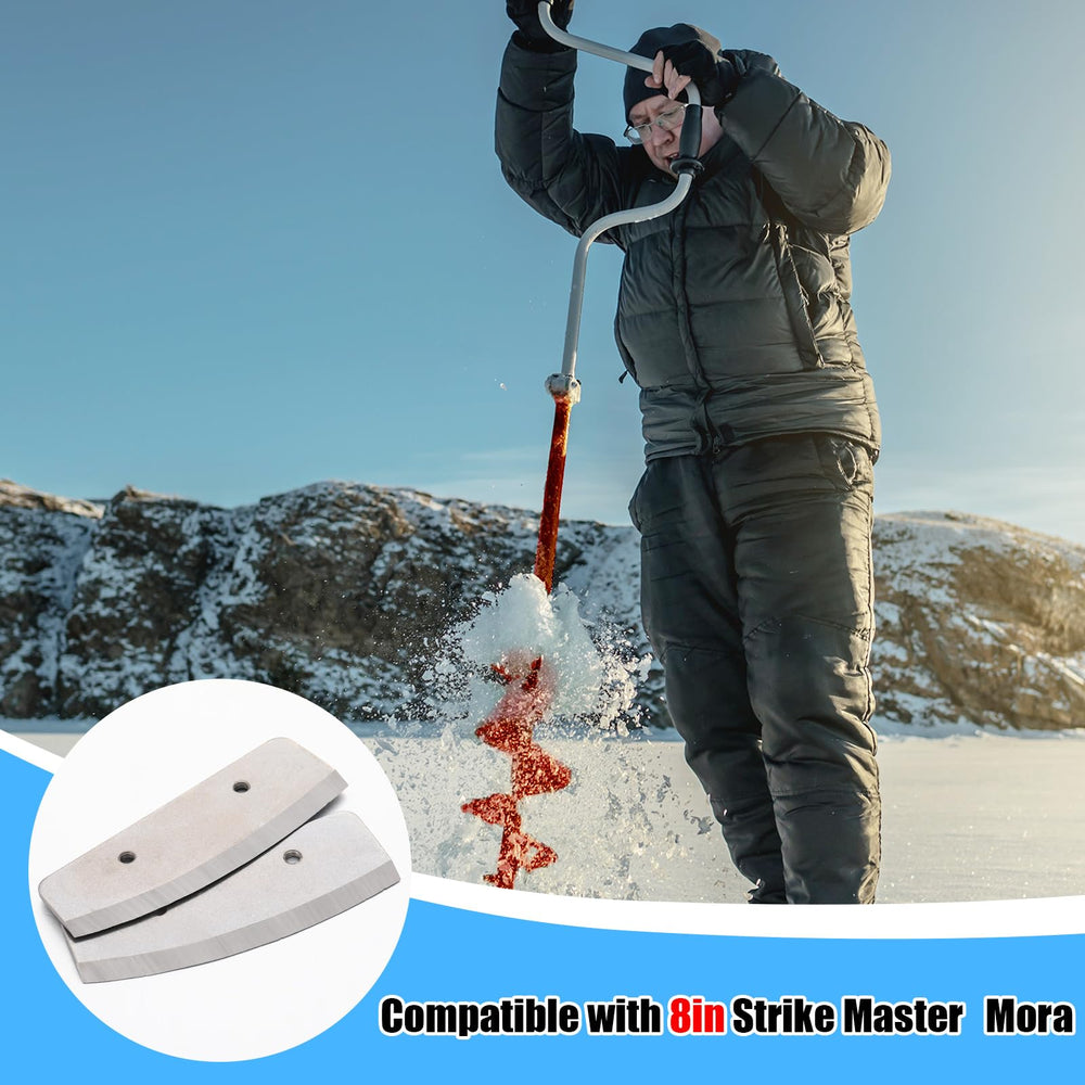 Silkfly precision-machined ice auger blade delivers consistent drilling performance.