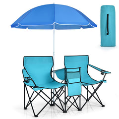 SILKYDRY double camping chair setup with canopy and seating for outdoors
