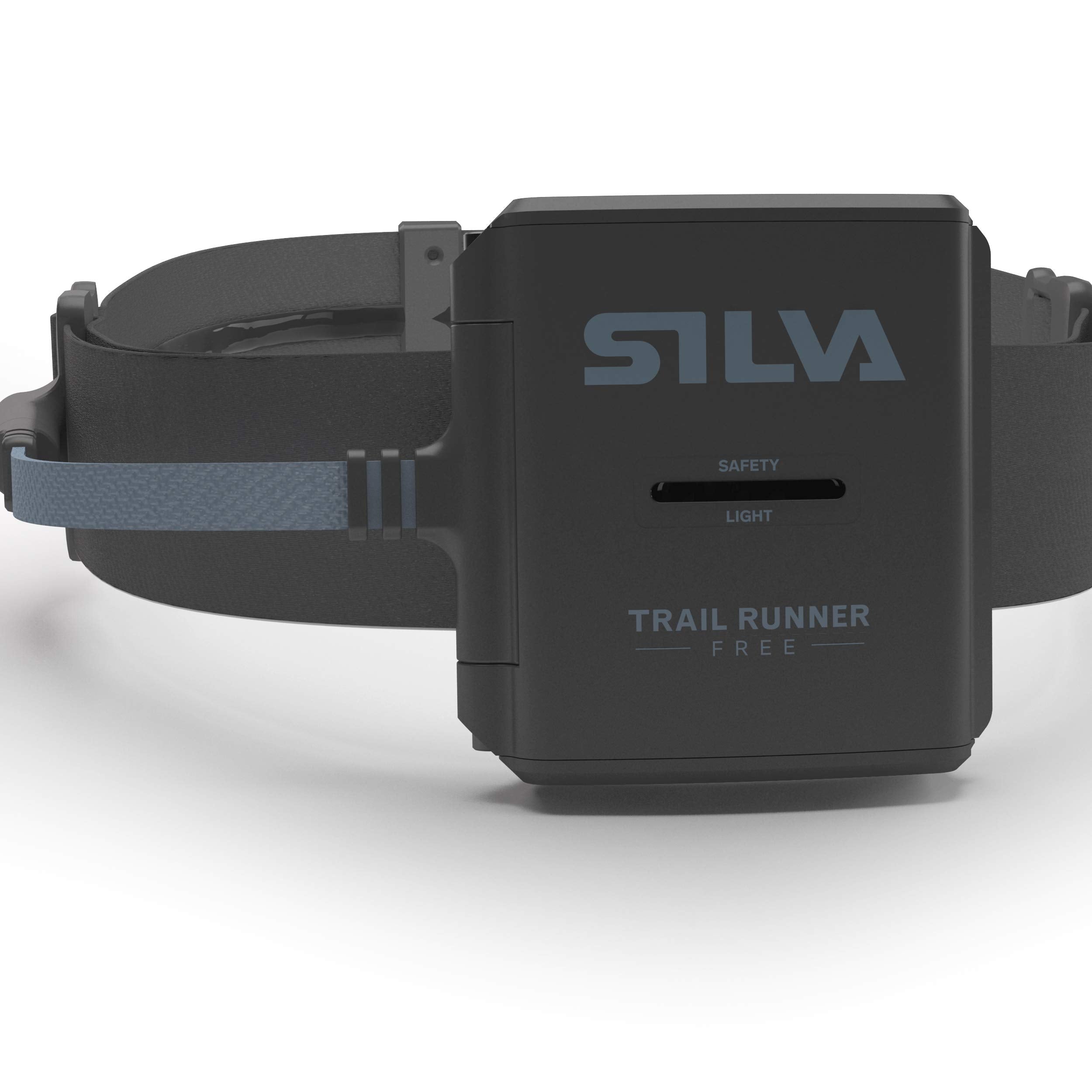 Silva Headlamp Free H 37808 compact size on head.