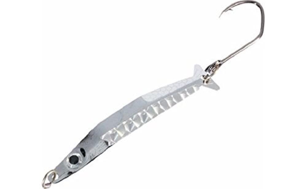 Silver Horde Coho Killer spoon with 3D eye and fluttering action attracts aggressive strikes