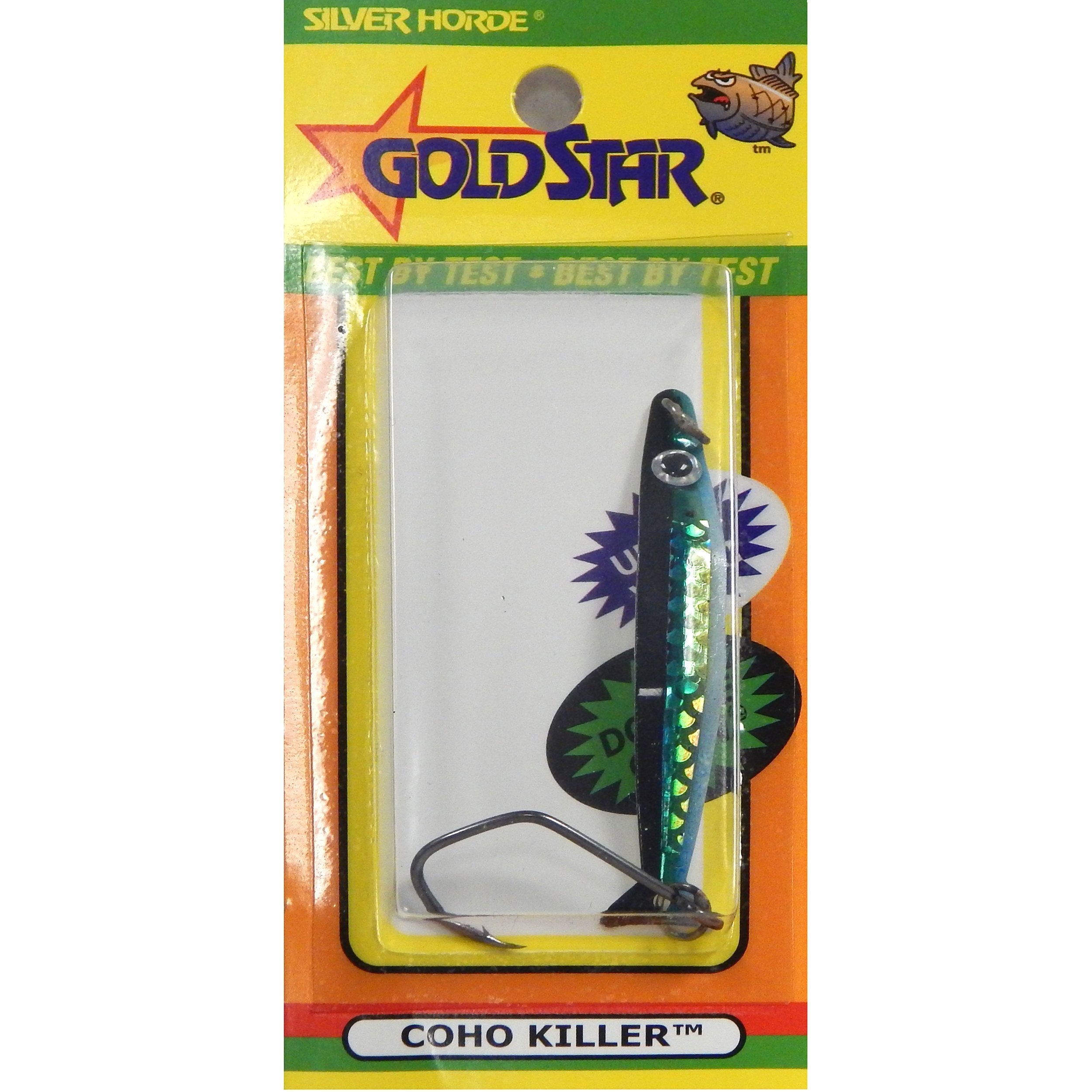 Silver Horde COHO Killer Glow UV Herring Aide eye enhances lure realism and triggers strikes.