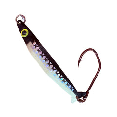 Silver Horde COHO Killer UV Glow Black Two Face lure boosts visibility and realistic action.